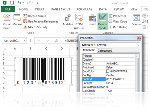 BarcodeTools.com generate barcode. embed in Microsoft Office