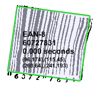 Decoded Code EAN-8 linear barcode (fax document)