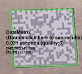 Decoded DataMatrix barcode