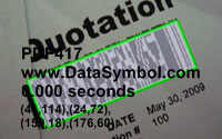 Decoded PDF417 has not start and left row indicator
