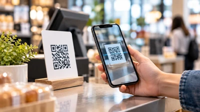 Phone scanning a retail barcode